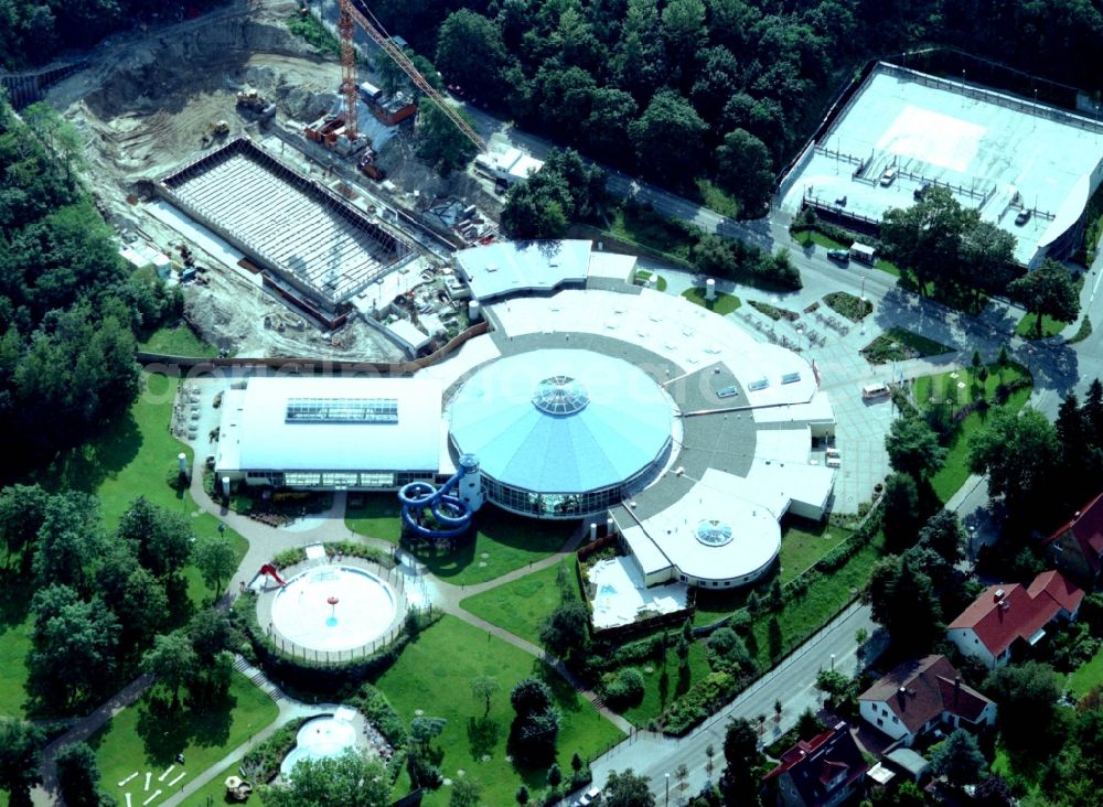 Aerial photograph Brandenburg an der Havel - Construction site of Spa and swimming pools at the swimming pool of the leisure facility Marienbad Brandenburg on Sprengelstrasse in Brandenburg an der Havel in the state Brandenburg, Germany