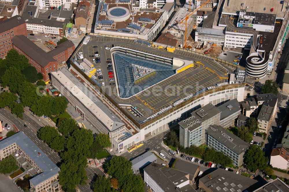 Aerial image Dortmund - View of the ne construction of the Thier Galerie in Dortmund in the state North Rhine-Westphalia