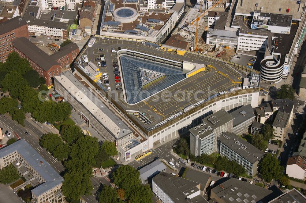 Dortmund from the bird's eye view: View of the ne construction of the Thier Galerie in Dortmund in the state North Rhine-Westphalia