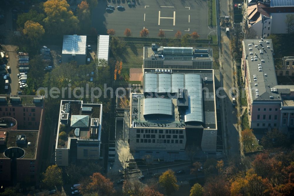 Aerial photograph Berlin - Building lot for Turkish Embassy in embassy quarter at Tiergartenstrasse in district Tiergarten in Berlin. With the new modern building, Turkey gets back its old location, which the embassy had from 1918 until 1945