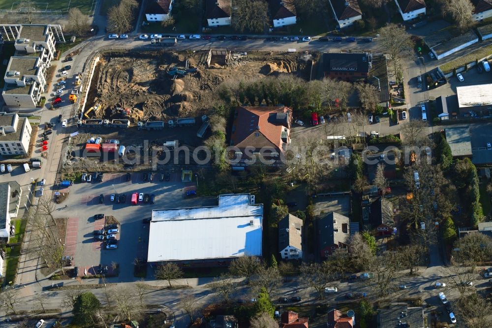 Hamburg from above - New construction of the company administration building of Ppw Polyplan factoryzeuge GmbH on Riekbornweg in the district Schnelsen in Hamburg, Germany