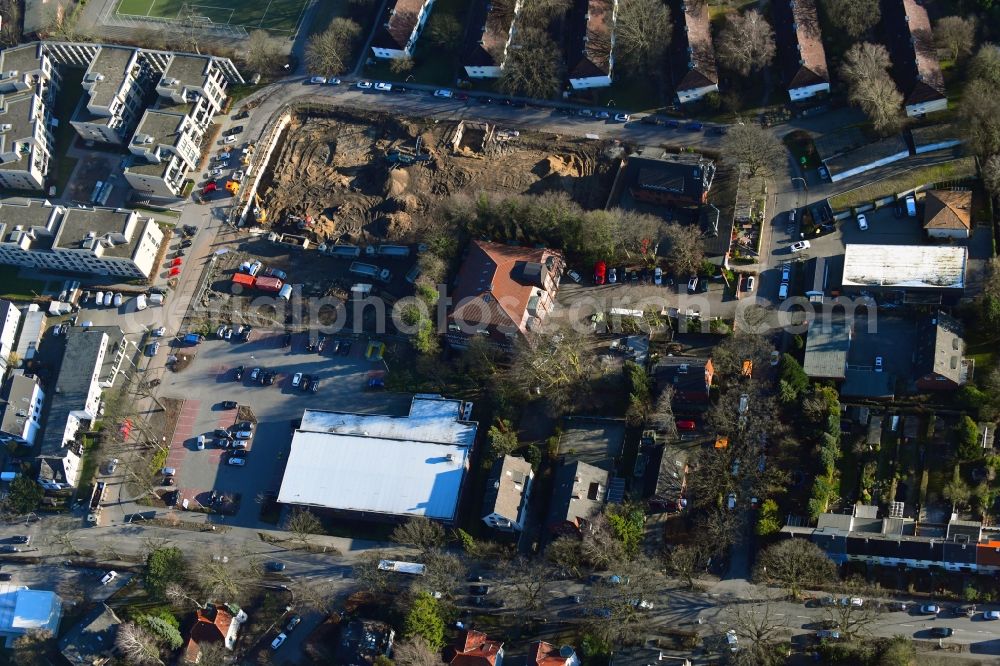 Hamburg from above - New construction of the company administration building of Ppw Polyplan factoryzeuge GmbH on Riekbornweg in the district Schnelsen in Hamburg, Germany