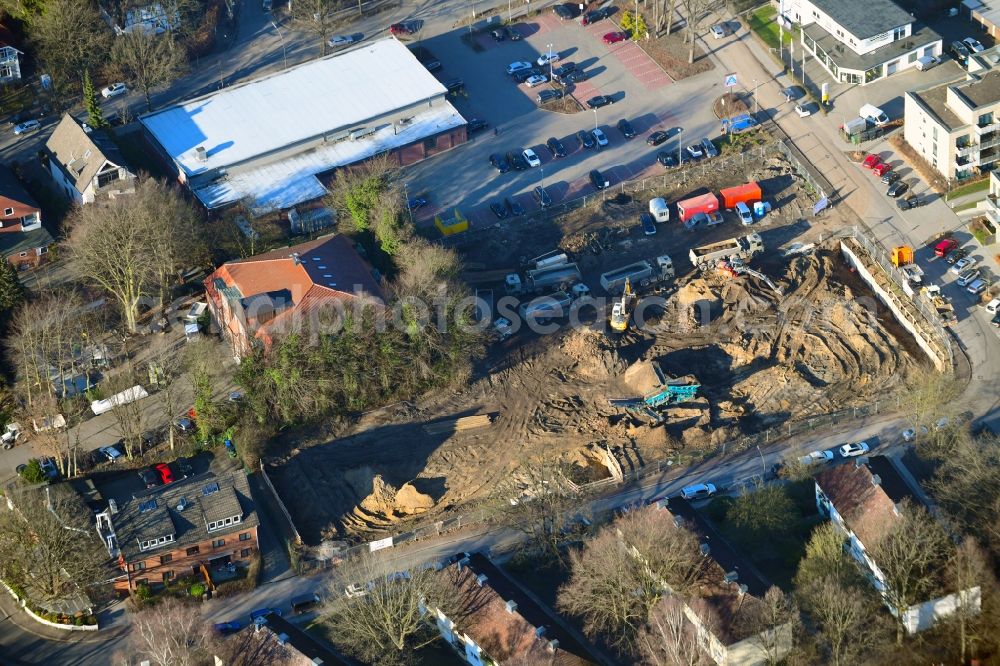 Hamburg from above - New construction of the company administration building of Ppw Polyplan factoryzeuge GmbH on Riekbornweg in the district Schnelsen in Hamburg, Germany