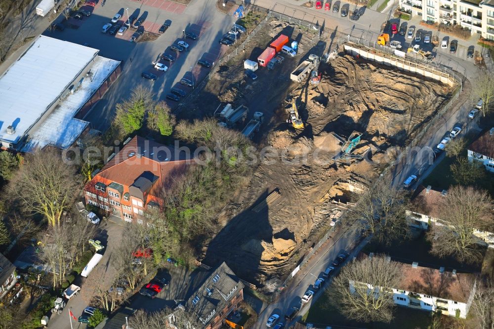 Aerial photograph Hamburg - New construction of the company administration building of Ppw Polyplan factoryzeuge GmbH on Riekbornweg in the district Schnelsen in Hamburg, Germany