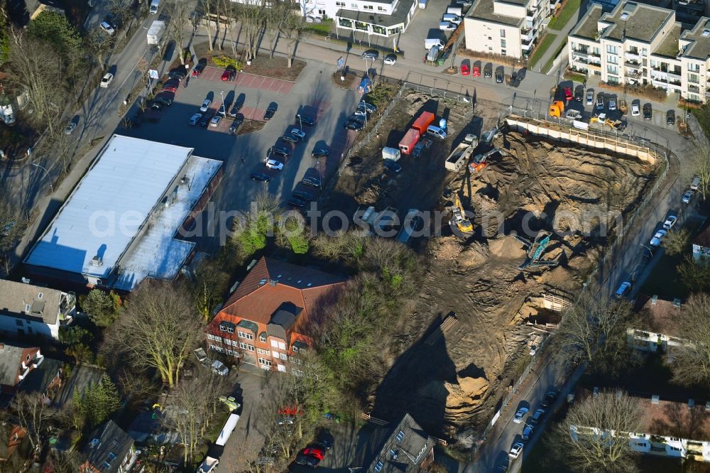 Hamburg from above - New construction of the company administration building of Ppw Polyplan factoryzeuge GmbH on Riekbornweg in the district Schnelsen in Hamburg, Germany