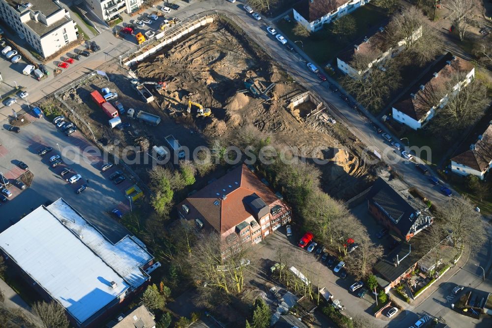 Hamburg from above - New construction of the company administration building of Ppw Polyplan factoryzeuge GmbH on Riekbornweg in the district Schnelsen in Hamburg, Germany