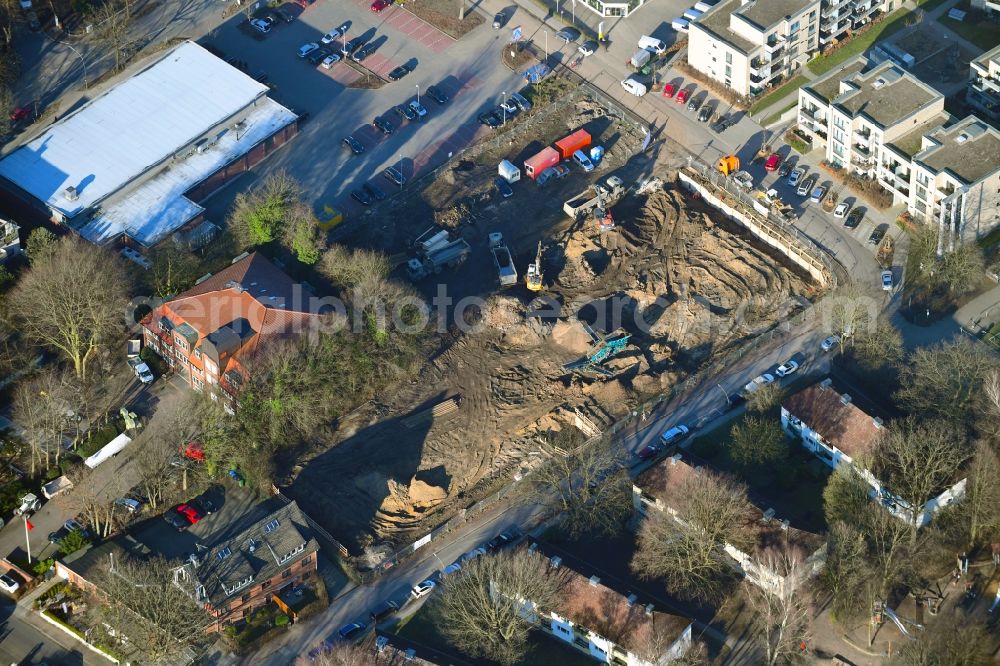 Aerial photograph Hamburg - New construction of the company administration building of Ppw Polyplan factoryzeuge GmbH on Riekbornweg in the district Schnelsen in Hamburg, Germany