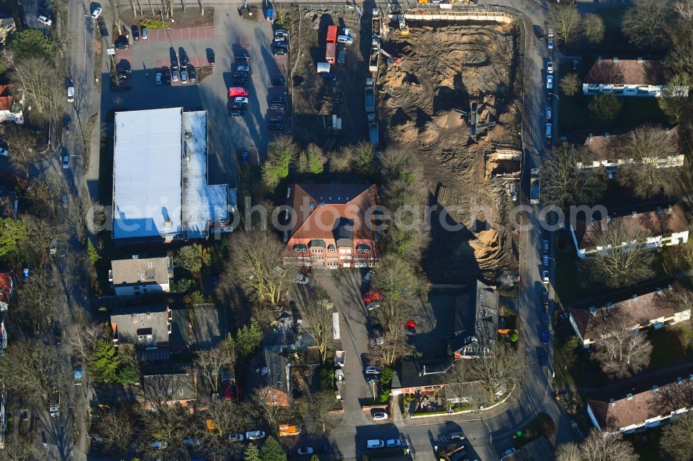 Hamburg from above - New construction of the company administration building of Ppw Polyplan factoryzeuge GmbH on Riekbornweg in the district Schnelsen in Hamburg, Germany