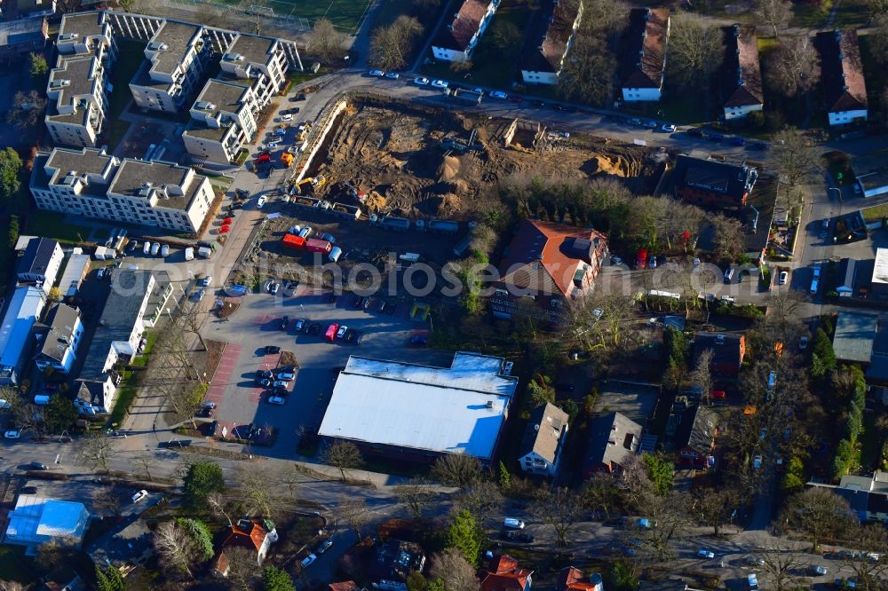 Hamburg from above - New construction of the company administration building of Ppw Polyplan factoryzeuge GmbH on Riekbornweg in the district Schnelsen in Hamburg, Germany