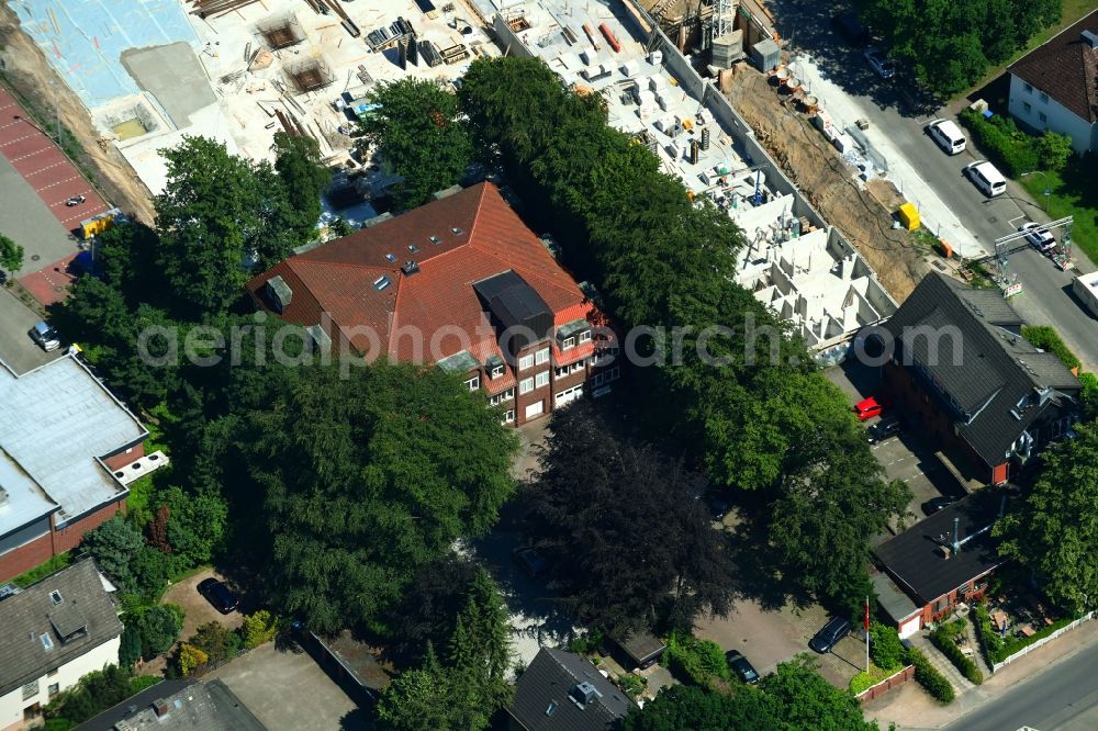 Hamburg from above - New construction of the company administration building of Ppw Polyplan factoryzeuge GmbH on Riekbornweg in the district Schnelsen in Hamburg, Germany