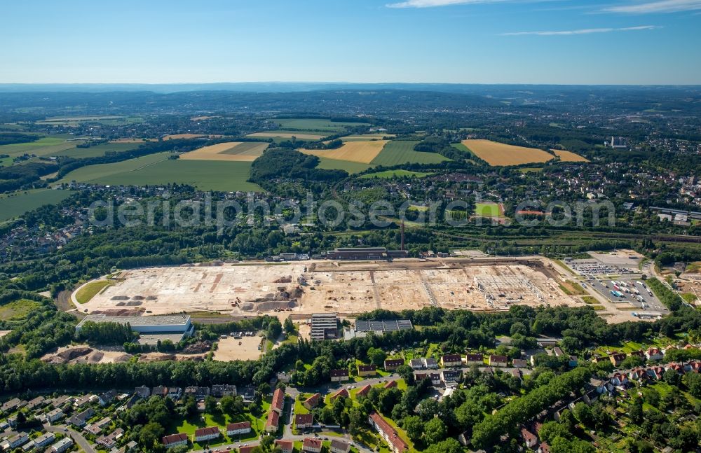 Aerial photograph Dortmund - Construction of a new distribution center and logistics complex on the Opel -Gelaende in Langendreer in Bochum in North Rhine -Westphalia