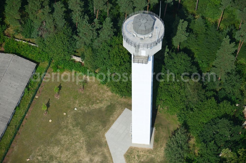 Aerial photograph PRÖTZEL OT Heidekrug - Aereal of weather radar tower operated by DWD in the grounds of the former barracks Heidekrug