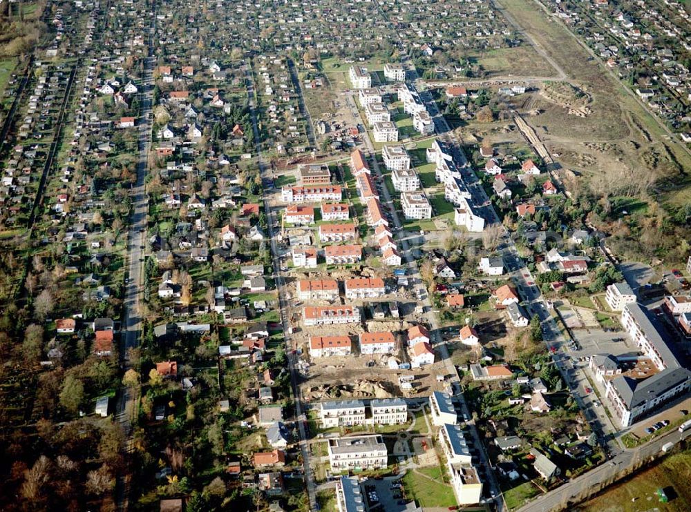 Berlin - Buchholz from above - Neubau einer Wohnanlage der IKV Wiesbaden in Pankow - Buchholz.