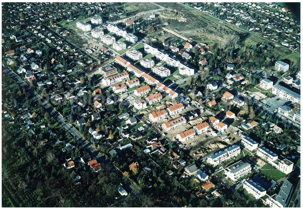 Aerial image Berlin - Buchholz - Neubau einer Wohnanlage der IKV Wiesbaden in Pankow - Buchholz.