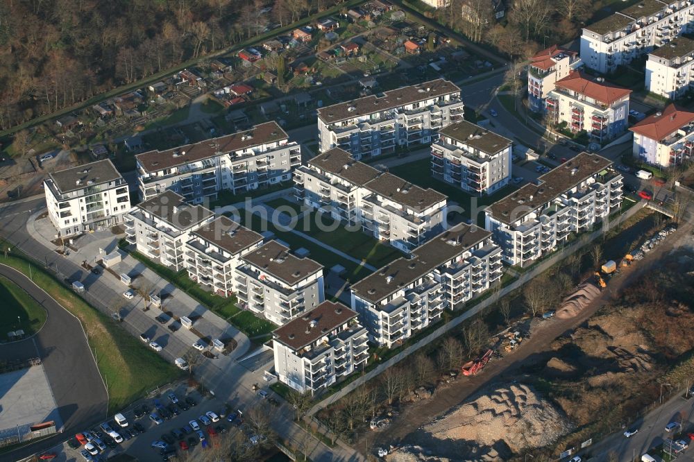 Schopfheim from above - New residential complex Schleife in Schopfheim in the state Baden-Wuerttemberg