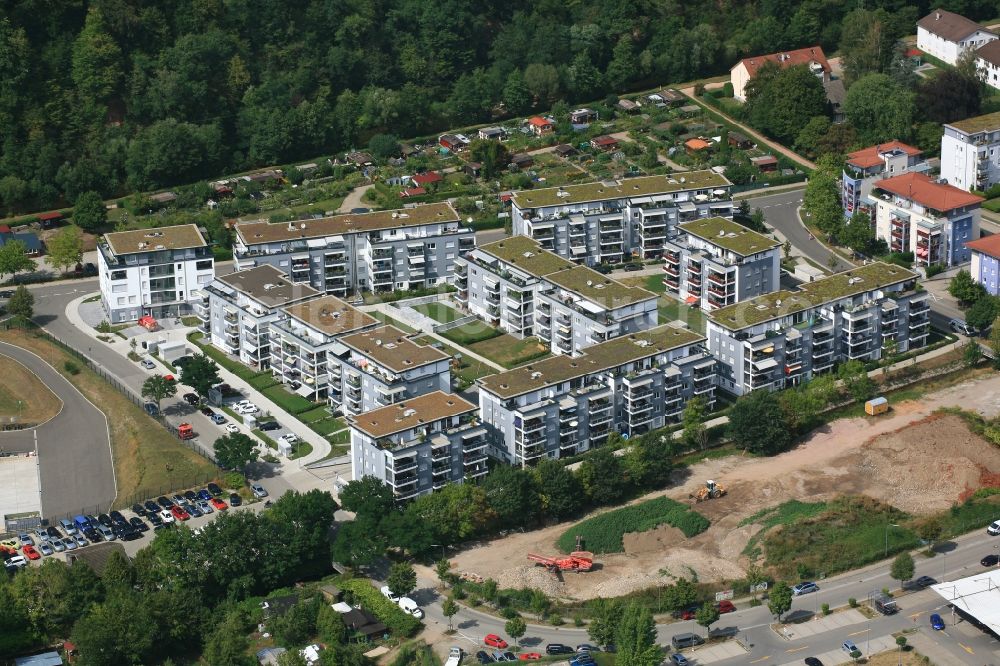 Schopfheim from above - New residential complex Schleife in Schopfheim in the state Baden-Wurttemberg