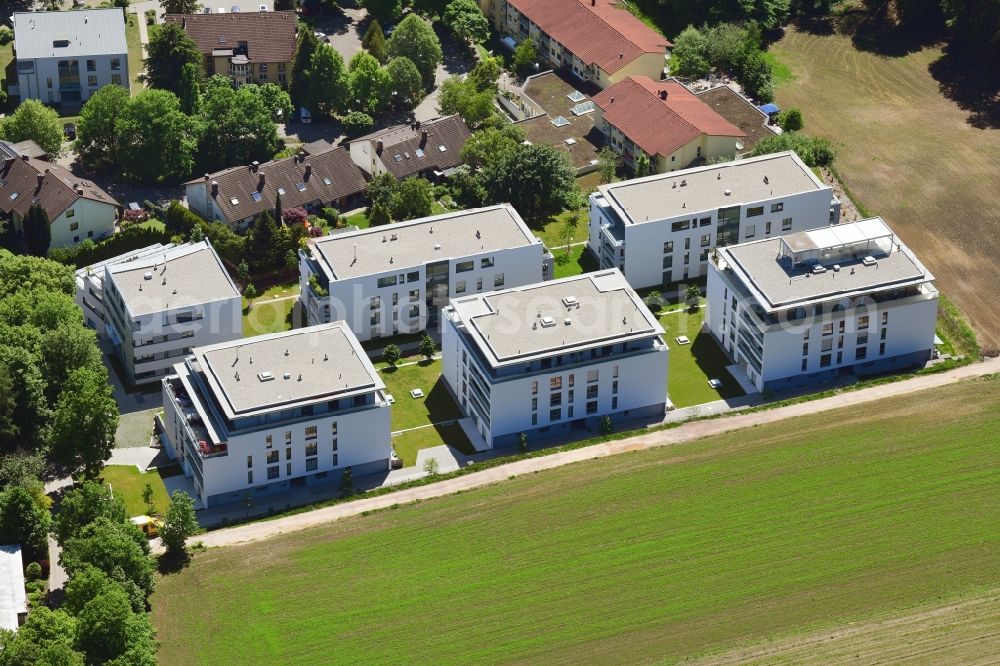 Aerial image Bad Säckingen - New residential complex Living at the Schoepfebach in Bad Saeckingen the state Baden-Wurttemberg