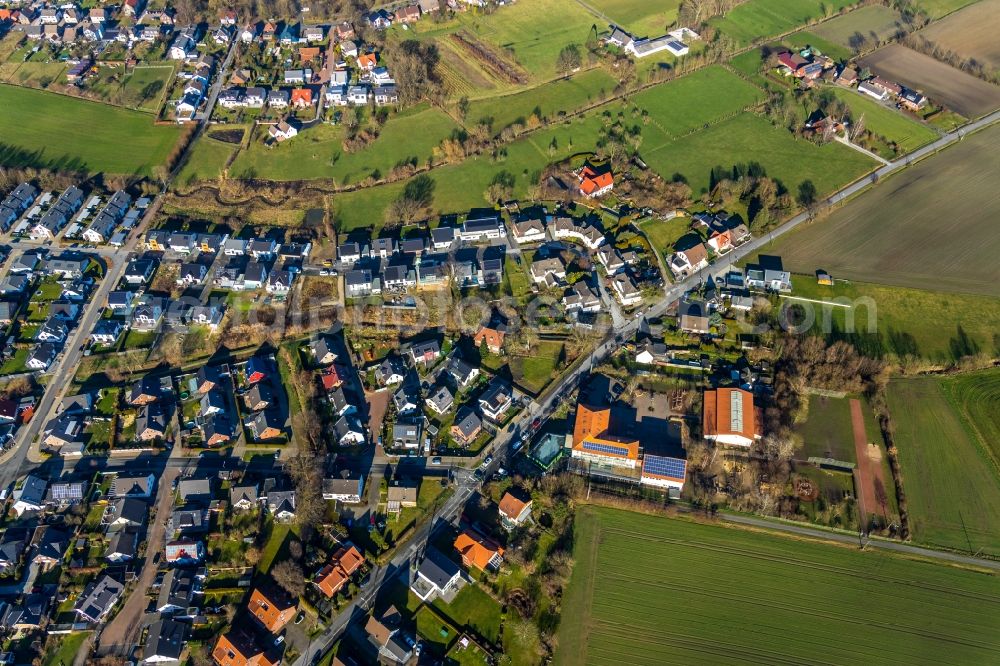 Aerial photograph Hamm - New residential area of a??a??a single-family housing estate between Kirchweg and Brandheide in the district of Braam-Ostwennemar in Hamm in the state of North Rhine-Westphalia