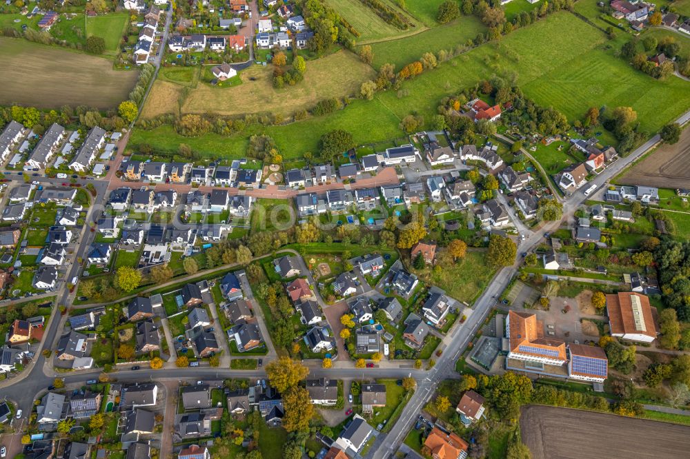 Aerial photograph Hamm - New residential area of a??a??a single-family housing estate between Kirchweg and Brandheide in the district of Braam-Ostwennemar in Hamm in the state of North Rhine-Westphalia