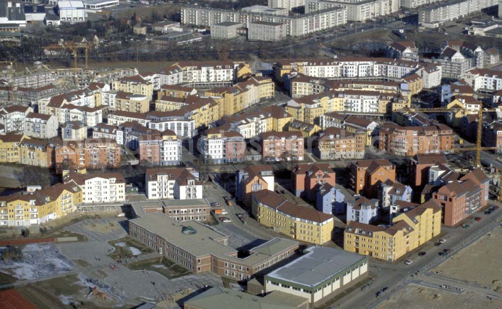 Aerial image POTSDAM / BRANDENBURG - Neubau des Wohngebiets Am Kirchsteigfeld in Potsdam. 1995