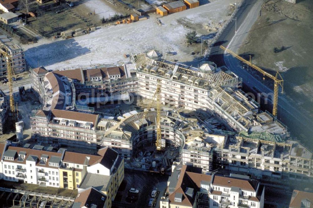 POTSDAM / BRANDENBURG from above - Neubau des Wohngebiets Am Kirchsteigfeld in Potsdam. 1995