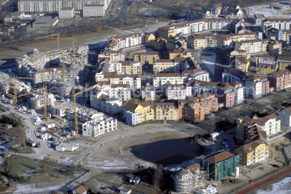 Aerial image POTSDAM / BRANDENBURG - Neubau des Wohngebiets Am Kirchsteigfeld in Potsdam. 1995