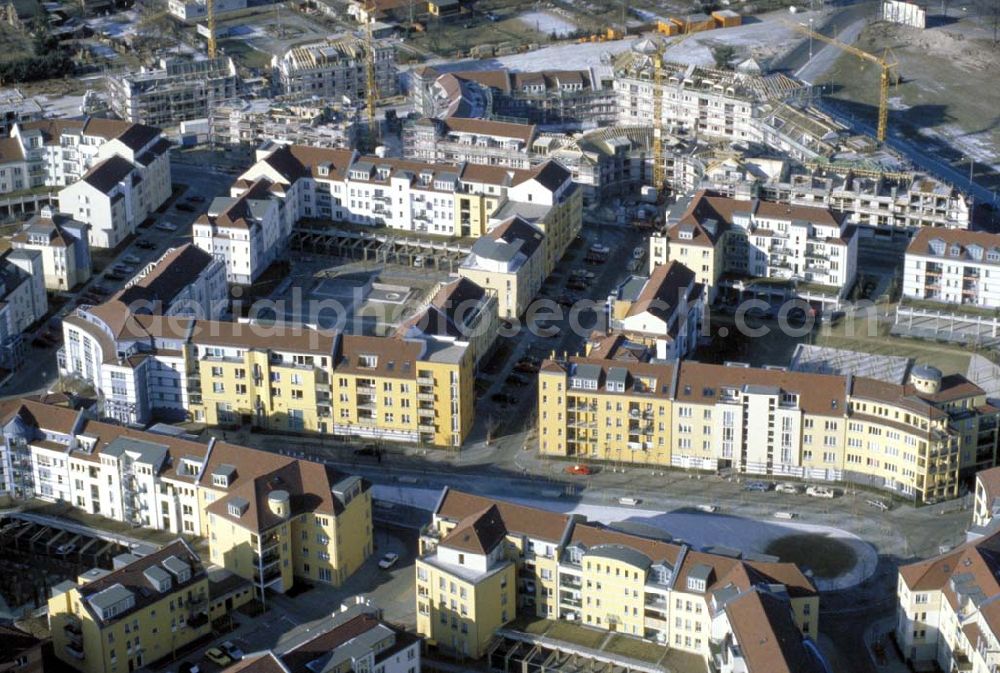 Aerial photograph POTSDAM / BRANDENBURG - Neubau des Wohngebiets Am Kirchsteigfeld in Potsdam. 1995