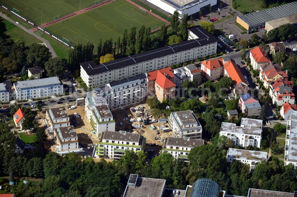 Berlin OT Köpenick from above - View of the new construction Wohnpark am Wuhle-Ufer in the district of Koepenick in Berlin