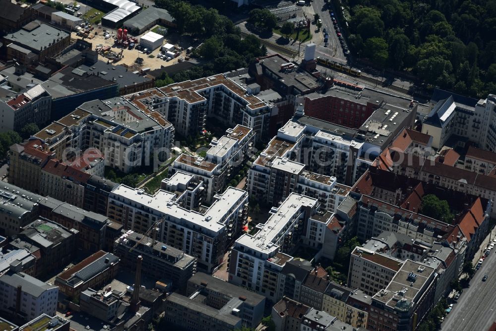 Berlin from above - Site for the new building of the residential district La Vie in Berlin Prenzlauer Berg