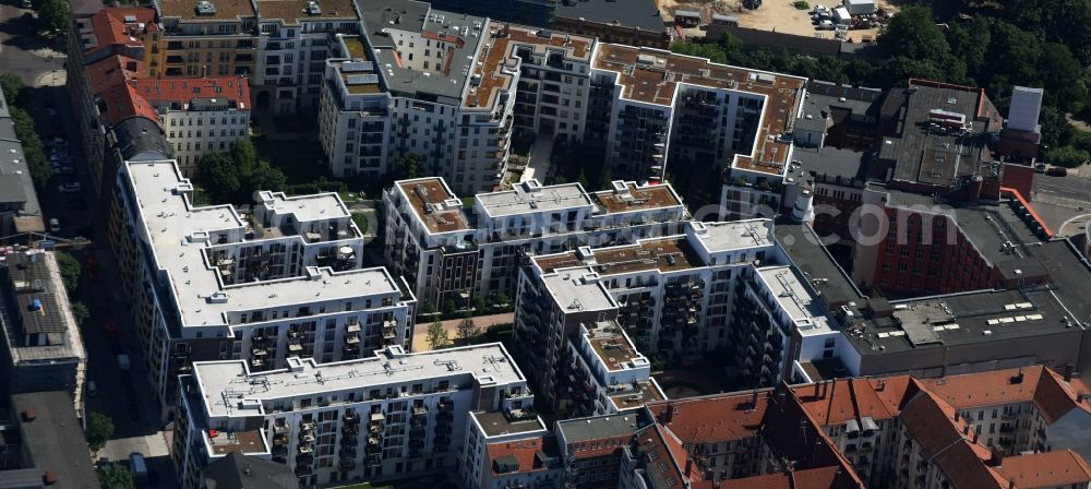 Aerial image Berlin - Site for the new building of the residential district La Vie in Berlin Prenzlauer Berg