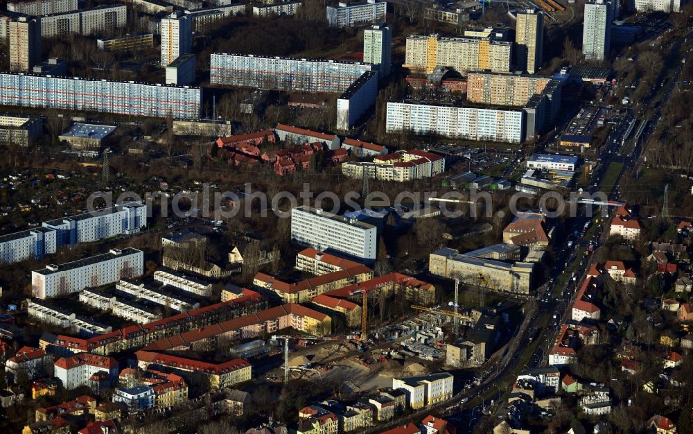 Berlin OT Karlshorst from above - View of the new construction of residential buildings in the district of Karlshorst in Berlin