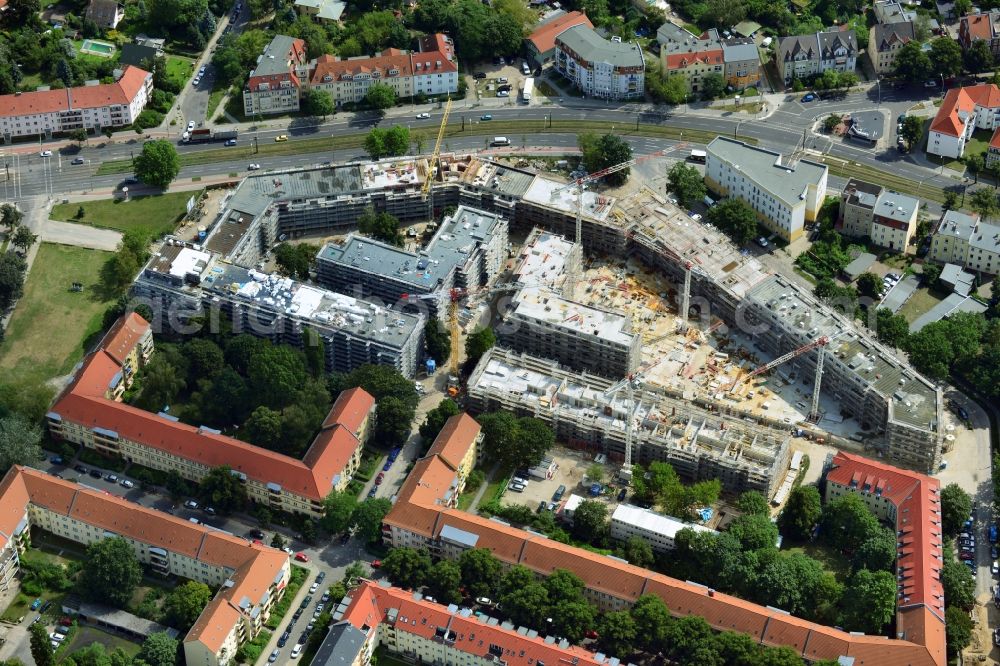 Berlin OT Karlshorst from above - View of the new construction of residential buildings in the district of Karlshorst in Berlin