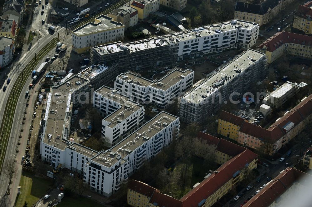 Berlin Karlshorst from above - View of the new construction of residential buildings in the district of Karlshorst in Berlin