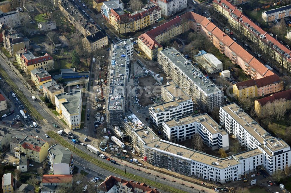 Berlin Karlshorst from above - View of the new construction of residential buildings in the district of Karlshorst in Berlin