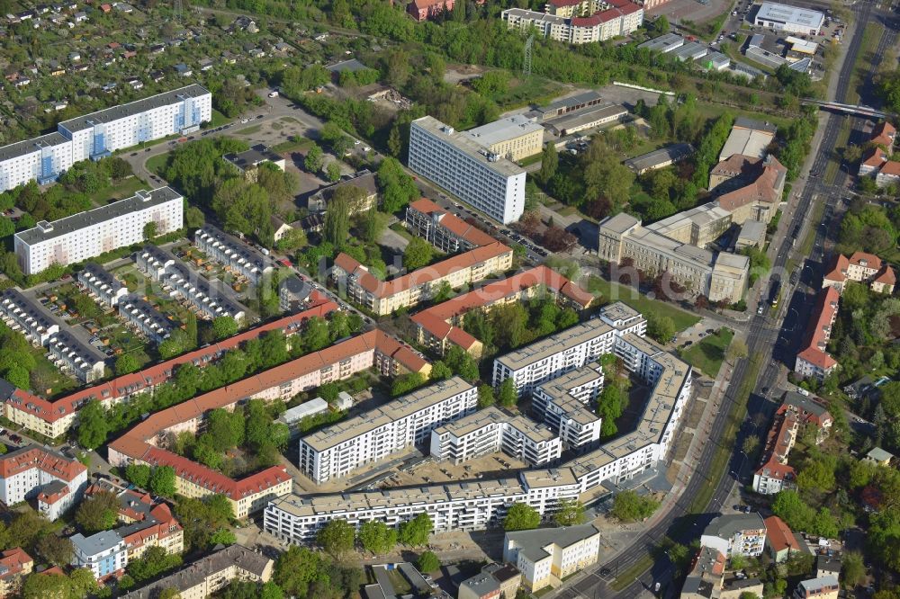 Berlin, Karlshorst from the bird's eye view: View of the residential buildings in the district of Karlshorst in Berlin