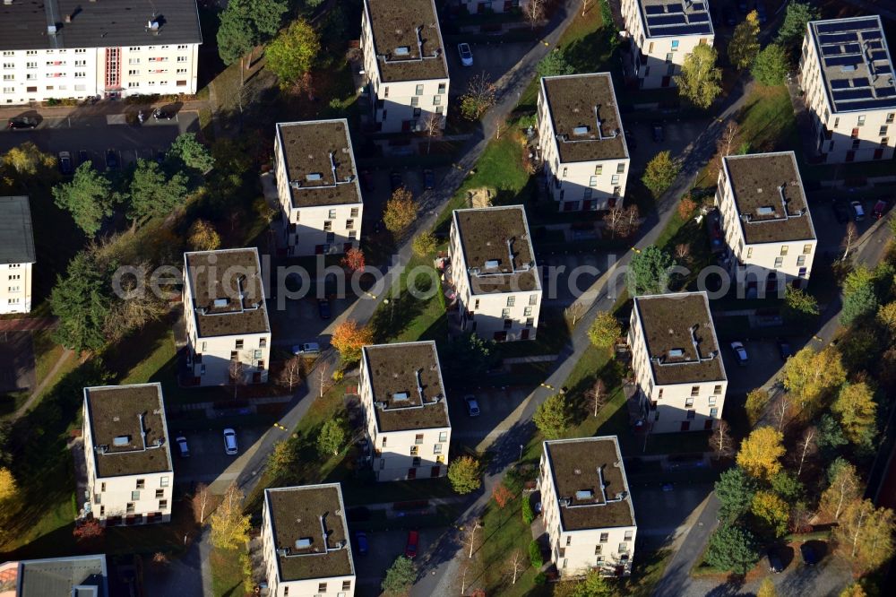 Aerial photograph Berlin OT Dahlem - View of a housing estate in the district of Dahlem in Berlin