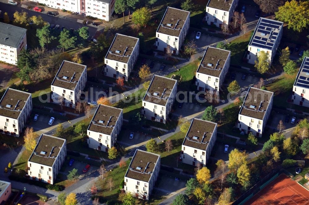 Berlin OT Dahlem from above - View of a housing estate in the district of Dahlem in Berlin