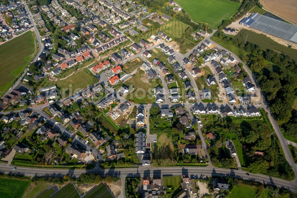 Bottrop from the bird's eye view: View of the development area Tappenhof in Bottrop - Kirchhellen in the state North-Rhine Westphalia