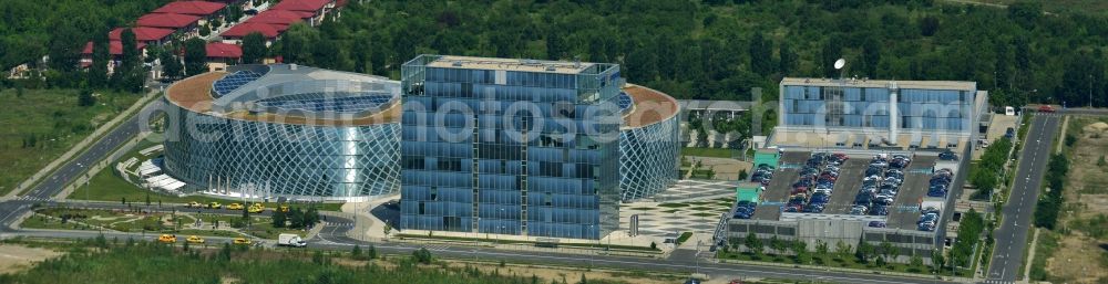 Bukarest from above - New Development of Office and Administrative Complex Petrom City in on the Strada Coralilor in Bucharest Romania