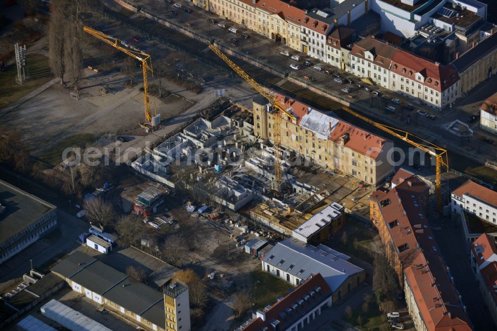 Potsdam from above - View of the new construction project Brockessches Palais in Potsdam in the state Brandenburg