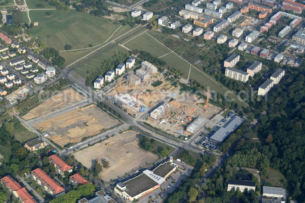 Potsdam from above - View of the new construction project Mies-van-der-Rohe-Str. in Potsdam in the state Brandenburg