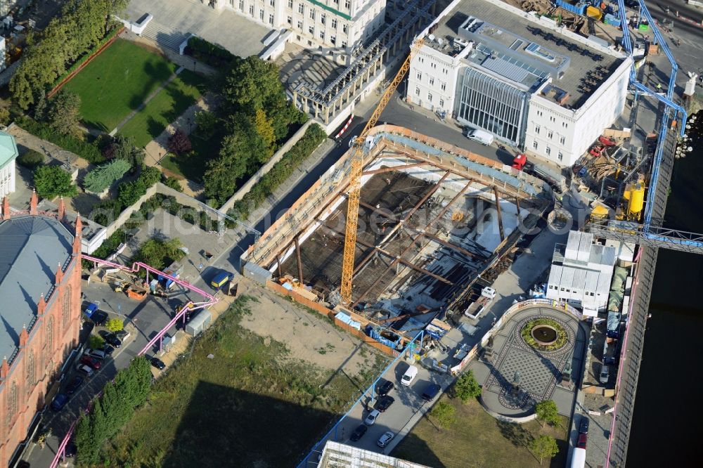 Aerial image Berlin - View of the new construction project Am Schinkelplatz in Berlin