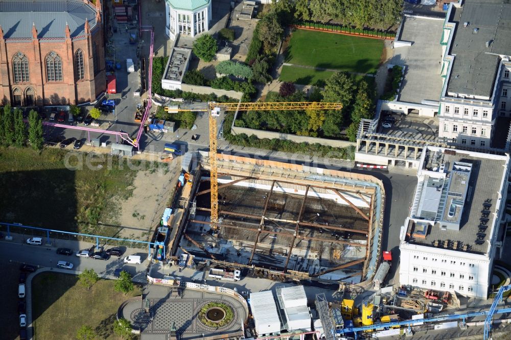 Aerial photograph Berlin - View of the new construction project Am Schinkelplatz in Berlin