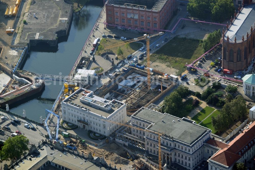 Aerial photograph Berlin - View of the new construction project Am Schinkelplatz in Berlin