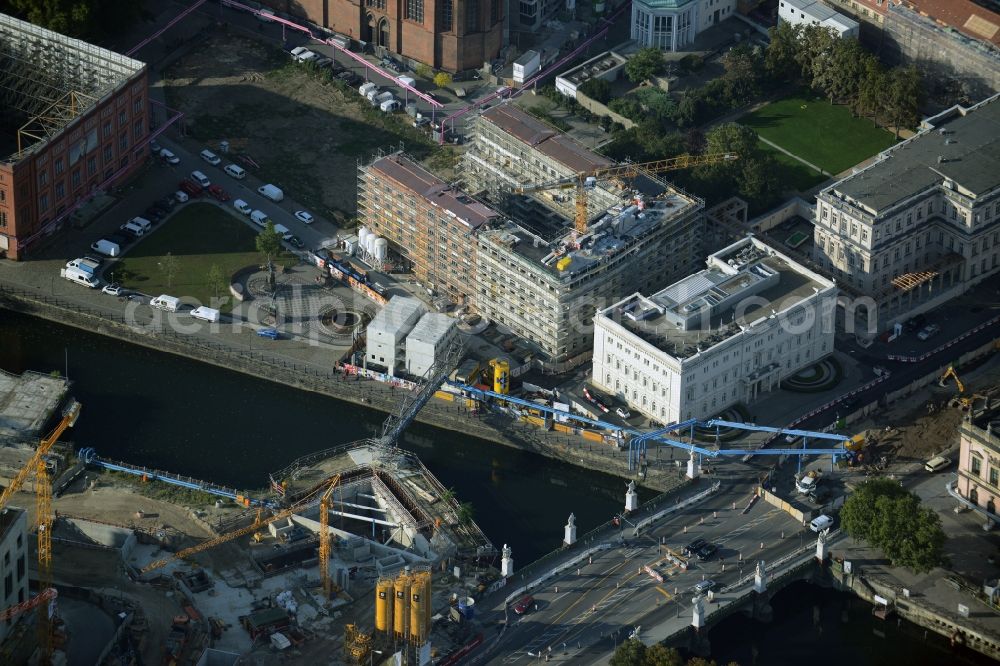 Aerial photograph Berlin - View of the new construction project Am Schinkelplatz in Berlin