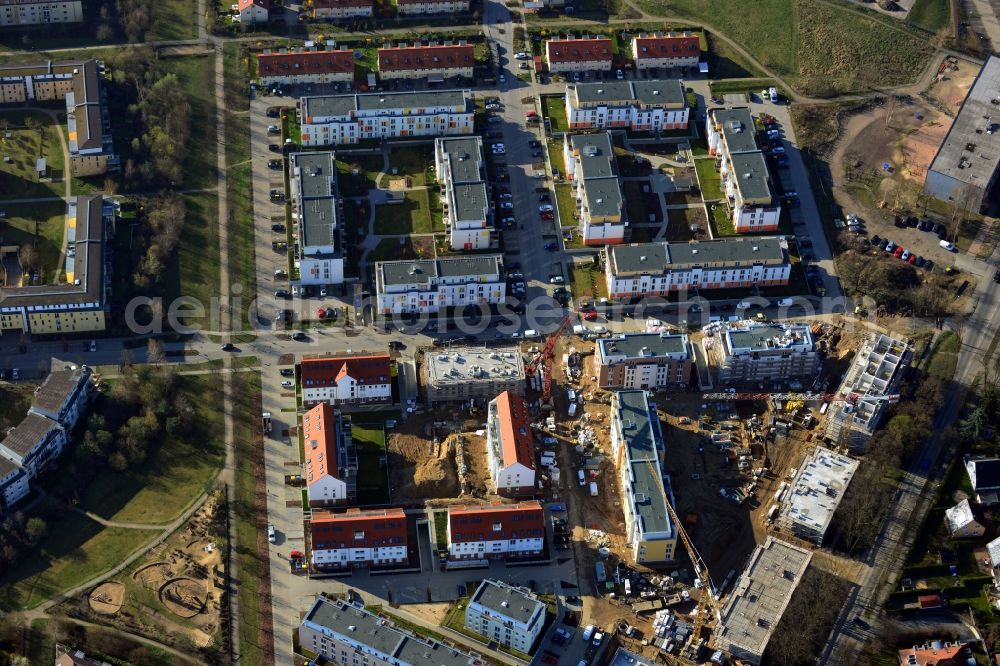 Aerial photograph Glienicke/Nordbahn - View of the new construction project Sonnengarten Glienicke in Glienicke / Nordbahn in the state of Brandenburg