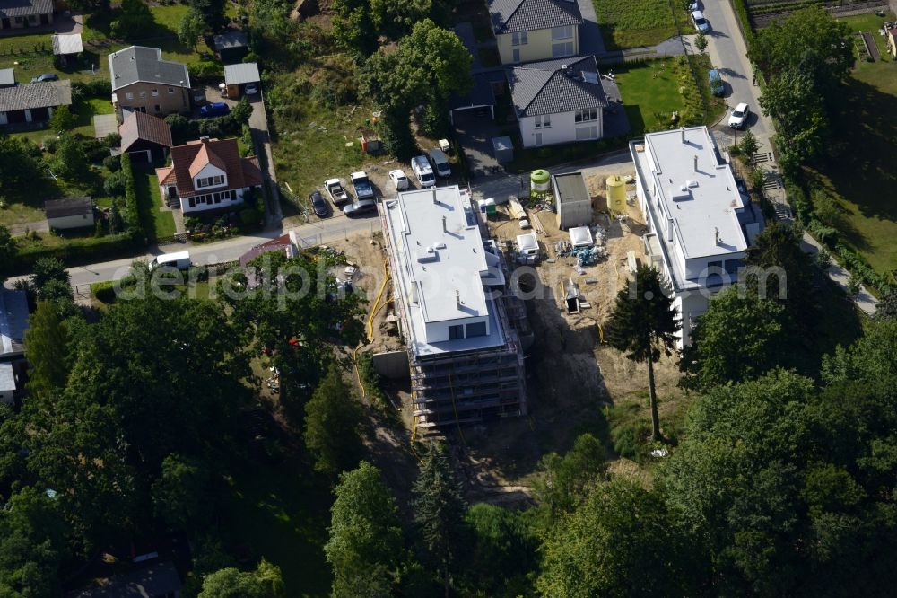 Altenhof, Schorfheide from the bird's eye view: View of the new construction project Sports and wellness hotel Werbellinsee in the district Altenhof in Schorfheide in the state Brandenburg