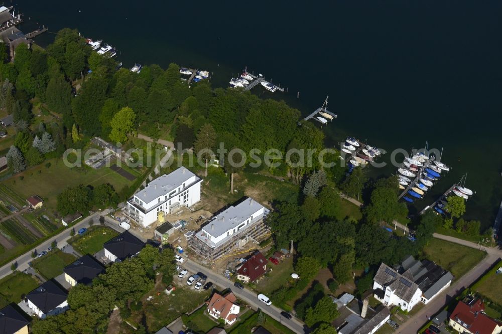 Altenhof, Schorfheide from above - View of the new construction project Sports and wellness hotel Werbellinsee in the district Altenhof in Schorfheide in the state Brandenburg