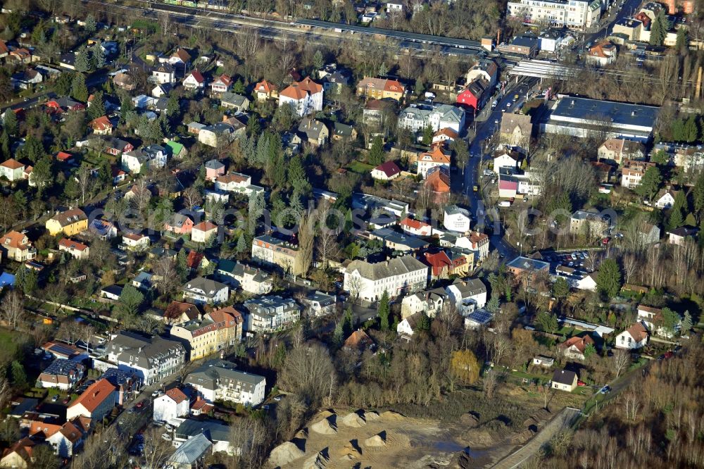 Aerial image Berlin OT Mahlsdorf - View of the new construction project Living in the old Mahlsdorf in Berlin