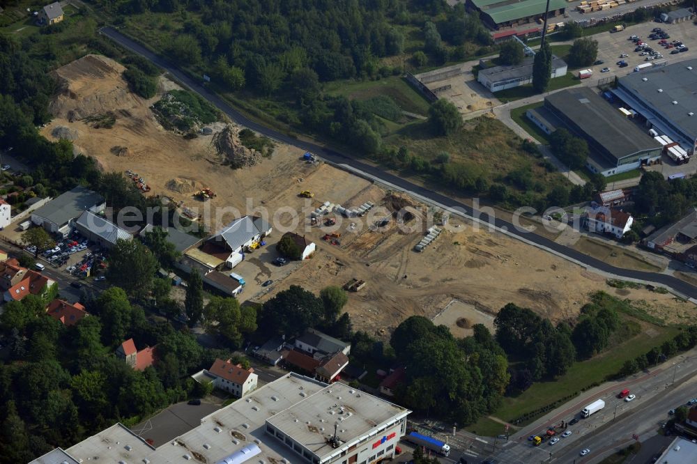 Aerial image Berlin OT Mahlsdorf - View of the new construction project Living in the old Mahlsdorf in Berlin